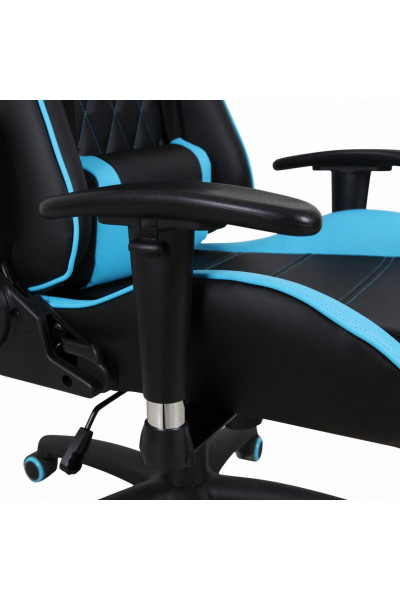 Кресло компьютерное Brabix GT Master GM-110 экокожа, черно-голубое 531928 Кресло компьютерное Brabix GT Master GM-110 экокожа, черно-голубое 531928