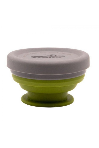 Стакан складной силиконовый Tramp 200 мл олива TRC-126 Стакан складной силиконовый Tramp 200 мл олива TRC-126