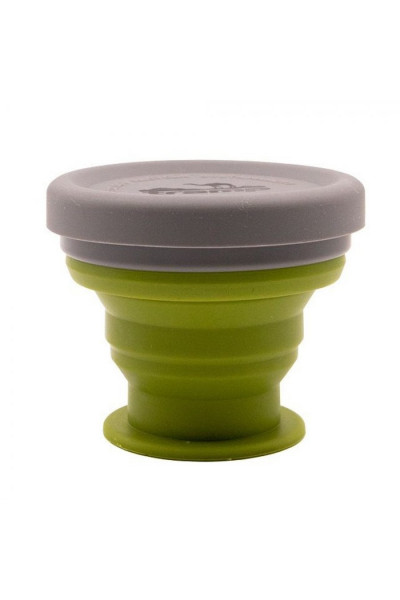 Стакан складной силиконовый Tramp 200 мл олива TRC-126 Стакан складной силиконовый Tramp 200 мл олива TRC-126