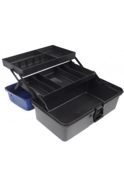 Ящик рыболова Helios двухполочный синий