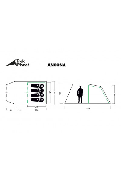Палатка Jungle Camp Ancona 4 (70833) Палатка Jungle Camp Ancona 4 (70833)