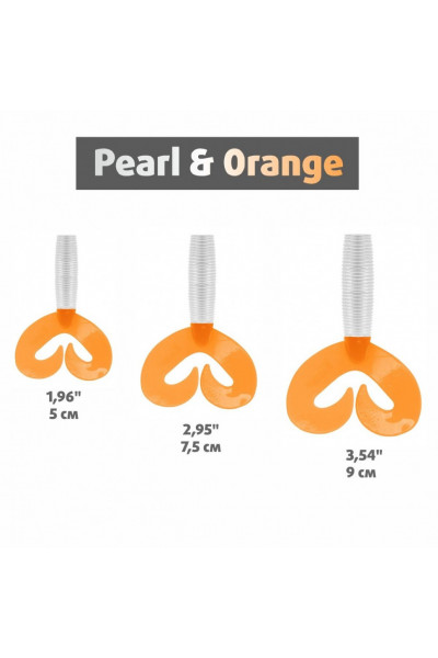 Твистер Helios Credo Double Tail 1,96/5 см, цвет Pearl & Orange 10 шт HS-27-019 Твистер Helios Credo Double Tail 1,96/5 см, цвет Pearl & Orange 10 шт HS-27-019