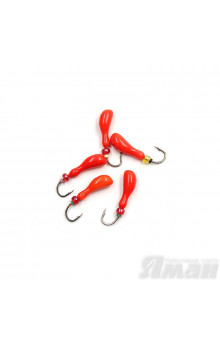 Мормышка литая Яман Мотылек, 0,5 г, Kumho №57, цвет фц. красный (5 шт.) Я-МР1682