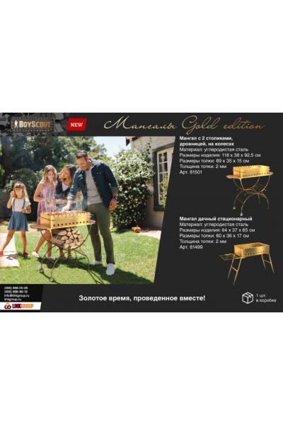 Мангал стационарный Boyscout Gold 61499