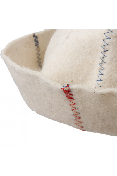 Шапка для бани Hot Pot Классика Цветной зигзаг (войлок) 41162 Шапка для бани Hot Pot Классика Цветной зигзаг (войлок) 41162