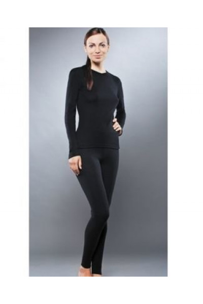 Комплект термобелья для девочек Guahoo: рубашка + лосины (651S-BK / 651P-BK)