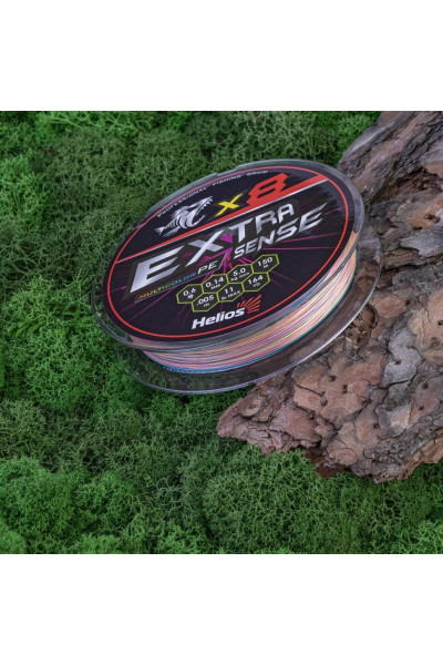 Шнур плетеный Helios Extrasense X8 PE 0.6/11LB 0,14мм 150м Multicolor HS-ES-X8-0.6/11LB Шнур плетеный Helios Extrasense X8 PE 0.6/11LB 0,14мм 150м Multicolor HS-ES-X8-0.6/11LB