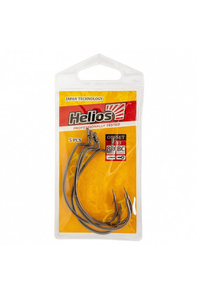 Крючок офсетный Helios B-93 №8/0 цвет BC (5 шт) HS-B-93-8/0 Крючок офсетный Helios B-93 №8/0 цвет BC (5 шт) HS-B-93-8/0