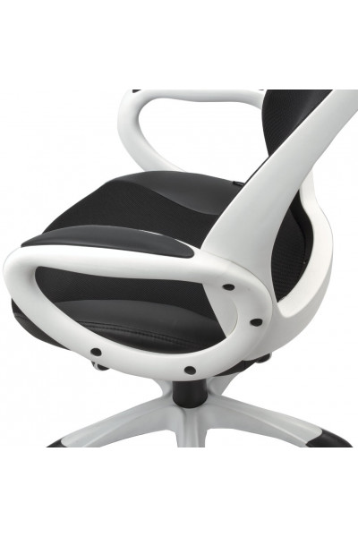 Кресло компьютерное Brabix Premium Genesis EX-517 сетка/ткань, черное 531573 Кресло компьютерное Brabix Premium Genesis EX-517 сетка/ткань, черное 531573