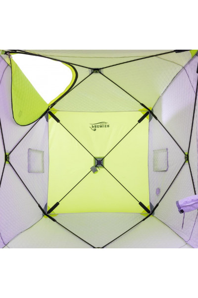 Зимняя палатка Куб Premier трехслойная 1,5х1,5 (PR-ISCI-150YLG) Зимняя палатка Куб Premier трехслойная 1,5х1,5 (PR-ISCI-150YLG)