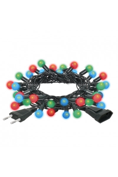 Светодиодная гирлянда для дома (мультиколор мигающий) Vegas Шарики 30 LED, 5 м, 220V 55098 Светодиодная гирлянда для дома (мультиколор мигающий) Vegas Шарики 30 LED, 5 м, 220V 55098