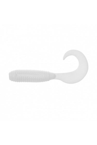 Твистер Helios Тiny Credo 1,55/4 см, цвет White 12 шт HS-8-001