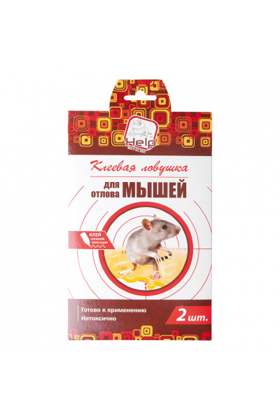 Клеевая ловушка Help для мышей 2 шт 80260 Клеевая ловушка Help для мышей 2 шт 80260