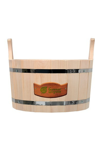 Ушат шайка для бани Банные Штучки С легким паром, липа 5 л 31201