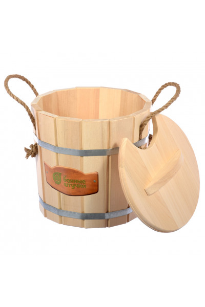 Запарник с крышкой Банные Штучки липа 8 л 3605 Запарник с крышкой Банные Штучки липа 8 л 3605
