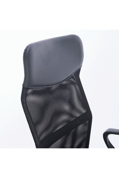 Кресло офисное Brabix Tender MG-330 сетка/ткань/кожзам, черное 531845