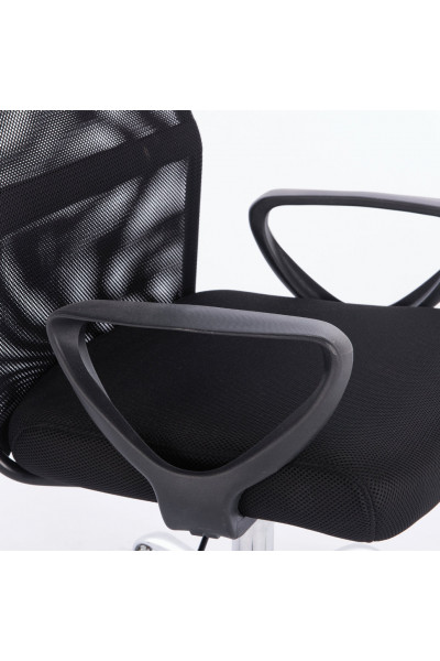 Кресло офисное Brabix Tender MG-330 сетка/ткань/кожзам, черное 531845