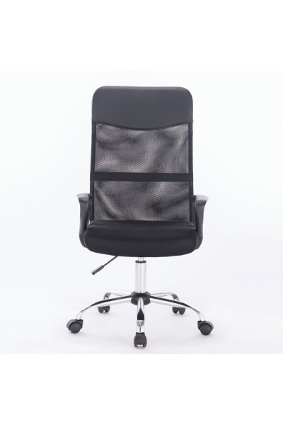 Кресло офисное Brabix Tender MG-330 сетка/ткань/кожзам, черное 531845