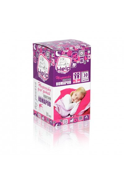 Жидкость HELP для детей от комаров без запаха 30 ночей 80524 Жидкость HELP для детей от комаров без запаха 30 ночей 80524