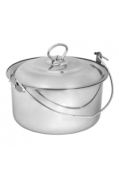 Котелок походный с крышкой Boyscout сталь 3л 61161 Котелок походный с крышкой Boyscout сталь 3л 61161