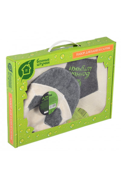Набор для бани Банные Штучки (шапка, коврик) войлок 41126 Набор для бани Банные Штучки (шапка, коврик) войлок 41126