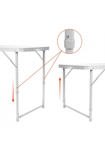 Стол складной алюминиевый Helios T-21407/1 Стол складной алюминиевый Helios T-21407/1