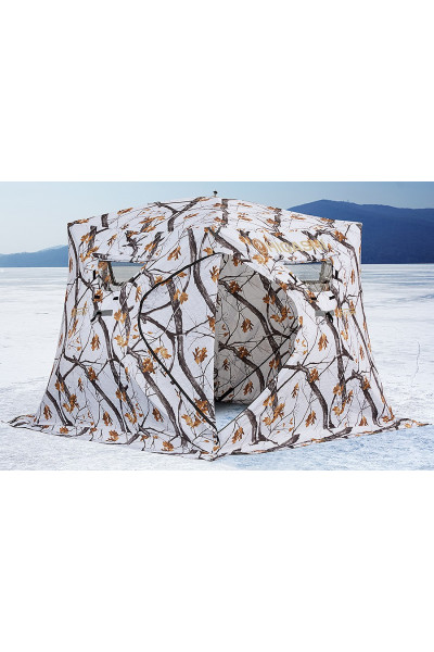 Зимняя палатка куб Higashi Winter Camo Pyramid Pro трехслойная Зимняя палатка куб Higashi Winter Camo Pyramid Pro трехслойная