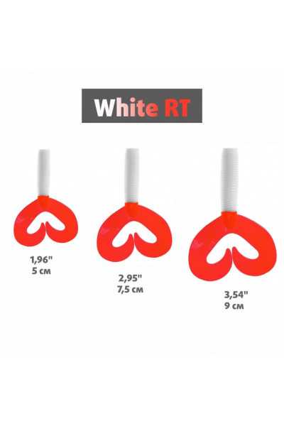 Твистер Helios Credo Double Tail 2,95/7,5 см, цвет White RT 7 шт HS-12/1-003 Твистер Helios Credo Double Tail 2,95/7,5 см, цвет White RT 7 шт HS-12/1-003