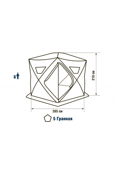 Зимняя палатка пятигранная Higashi Penta Зимняя палатка пятигранная Higashi Penta