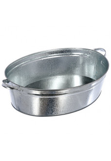 Оцинкованный таз Банные Штучки овальный 23 л 36552