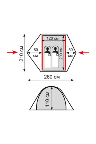Палатка Tramp Ranger 2 V2 зеленая TRT-099 Палатка Tramp Ranger 2 V2 зеленая TRT-099