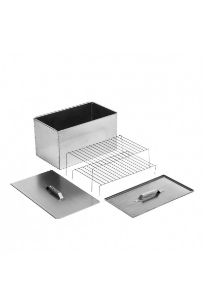 Коптильня двухъярусная с поддоном Универсал (сталь 1,0 мм) Коптильня двухъярусная с поддоном Универсал (сталь 1,0 мм)