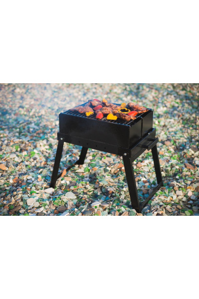 Мангал разборный Higashi A-826B сталь 0,8 мм Мангал разборный Higashi A-826B сталь 0,8 мм