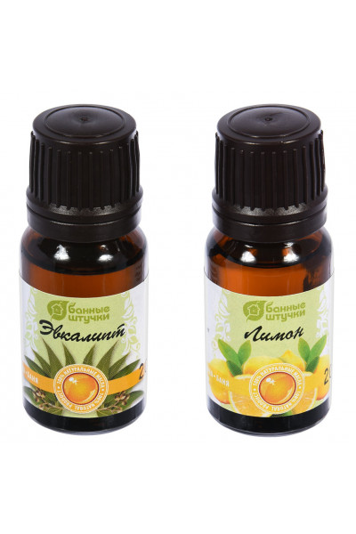 Набор эфирных масел Банные Штучки (эвкалипт, лимон) 2х10 мл 32371 Набор эфирных масел Банные Штучки (эвкалипт, лимон) 2х10 мл 32371