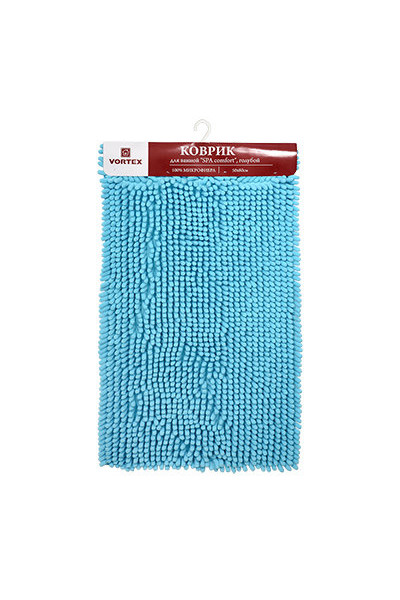 Коврик для ванной Vortex Spa comfort 50х80 см голубой 24139