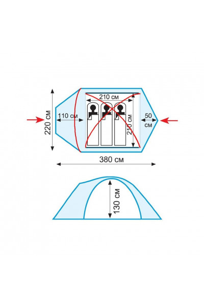 Палатка Tramp Mountain 3 V2 Палатка Tramp Mountain 3 V2