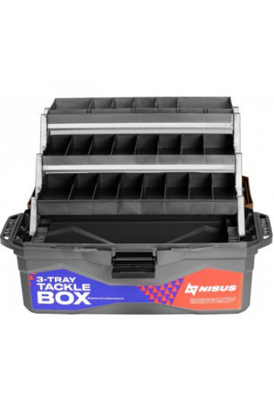 Ящик для снастей Nisus Tackle Box трехполочный золотой N-TB-3-GO