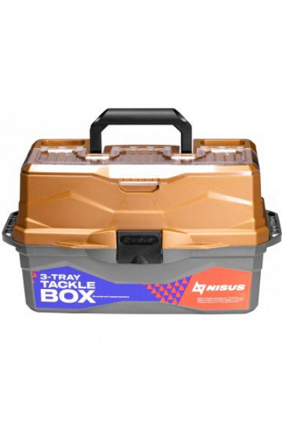 Ящик для снастей Nisus Tackle Box трехполочный золотой N-TB-3-GO