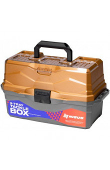 Ящик для снастей Nisus Tackle Box трехполочный золотой N-TB-3-GO