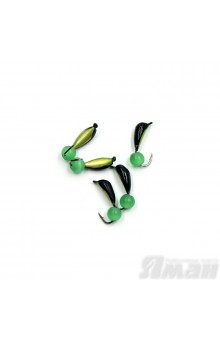 Мормышка вольфрамрам безнасадочная Яман Малек №2, d-2,5 мм, L-7,3 мм, 0,45 г (5 шт.) Я-МР1511