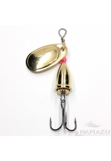 Блесна Namazu Lothar, вес 8,5 г, цвет 02 (латунь) N-L8.5-02