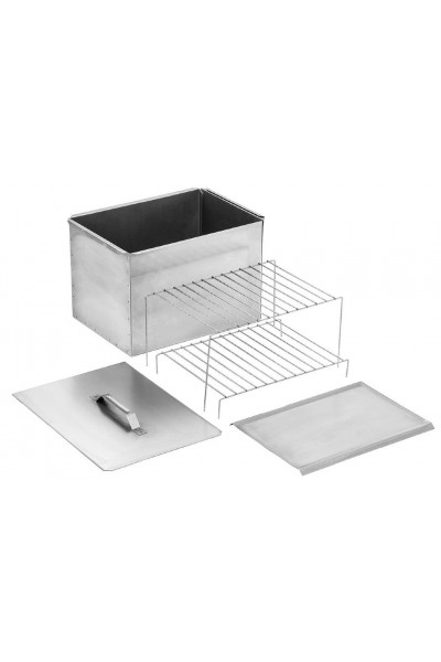 Коптильня двухъярусная с поддоном Стандарт Высокий (сталь 0,8 мм) Коптильня двухъярусная с поддоном Стандарт Высокий (сталь 0,8 мм)