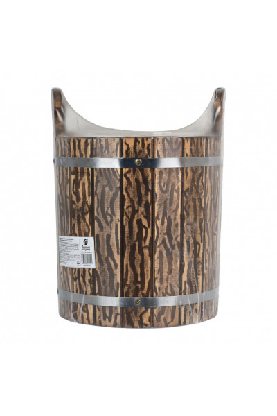 Запарник Банные Штучки с пластиковой вставкой липа 9 л 33318 Запарник Банные Штучки с пластиковой вставкой липа 9 л 33318