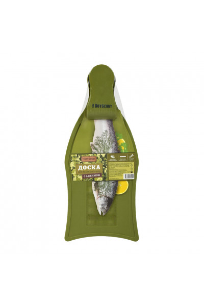 Доска для разделки рыбы Boyscout 46 см с зажимом 61934 Доска для разделки рыбы Boyscout 46 см с зажимом 61934