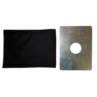 Окно(выход под трубу) с металлической вставкой Пингвин