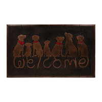 Коврик резиновый придверный Vortex Welcome Собаки 45х75 см 24317
