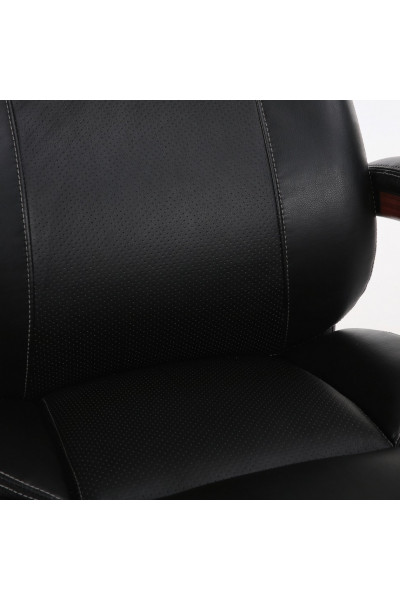 Кресло руководителя Brabix Premium Magnum EX-701 дерево/кожа, черное 531827