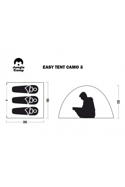 Палатка автомат Jungle Camp Easy Tent Camo 3 (70864) Палатка автомат Jungle Camp Easy Tent Camo 3 (70864)