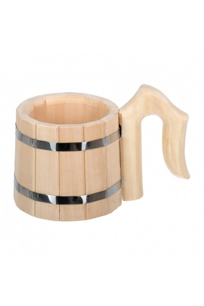 Кружка бондарная Банные Штучки С легким паром, липа 0,5 л 31094 Кружка бондарная Банные Штучки С легким паром, липа 0,5 л 31094