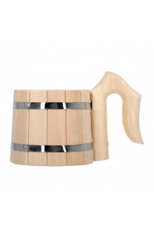 Кружка бондарная Банные Штучки С легким паром, липа 0,5 л 31094